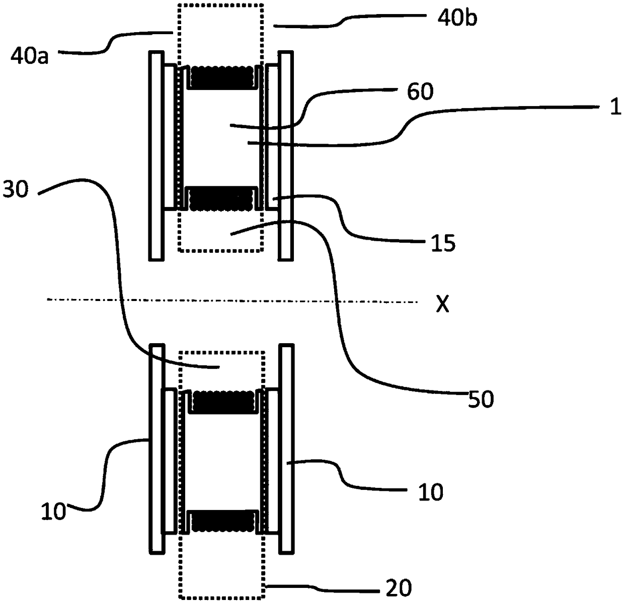 Pole piece cooling clearance for axial motors