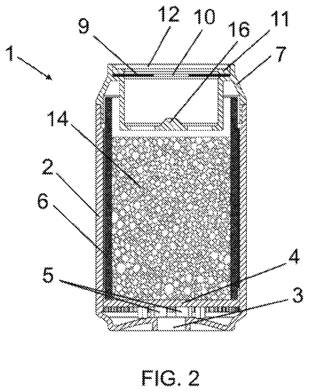 Device for treating water for household use