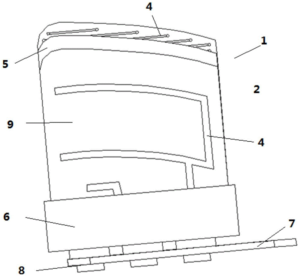 Combined antenna oscillator and dwarf vehicle-mounted antenna using same