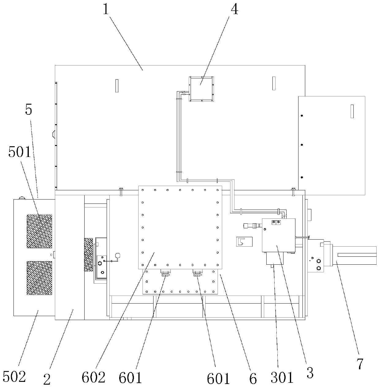 Laser scanning mirror plane cleaning device for material field