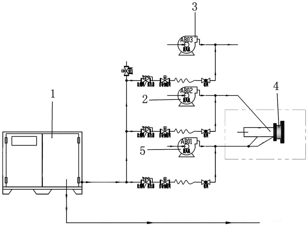 Forward film oxygen production process and device and application of forward film oxygen production process and device in oxygen-enriched firing system