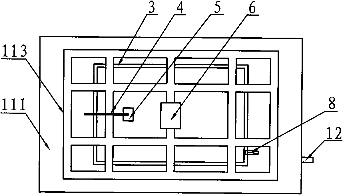 Static pressure testing device of solar cell assembly