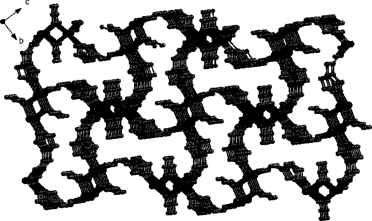 Three-dimensional azide copper coordination polymer magnetic material, preparation and use thereof