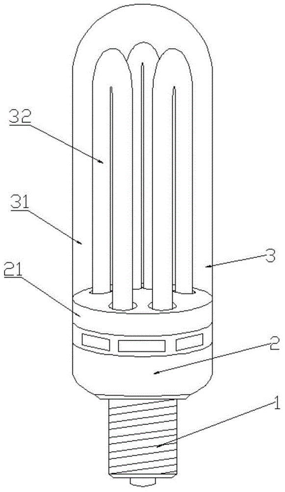 Multi-U compact integrated low-pressure sodium lamp