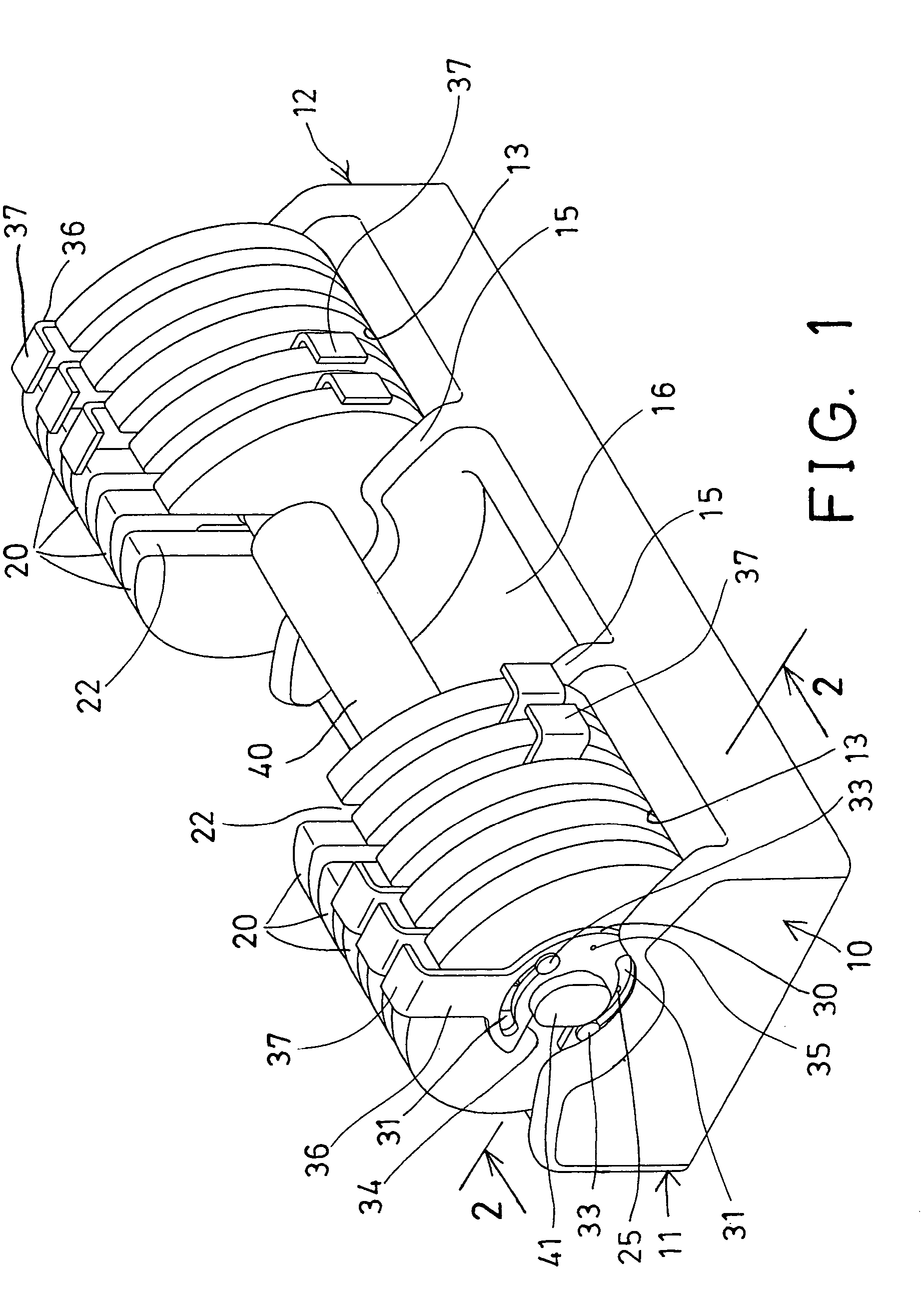 Weight lifting device having selector device