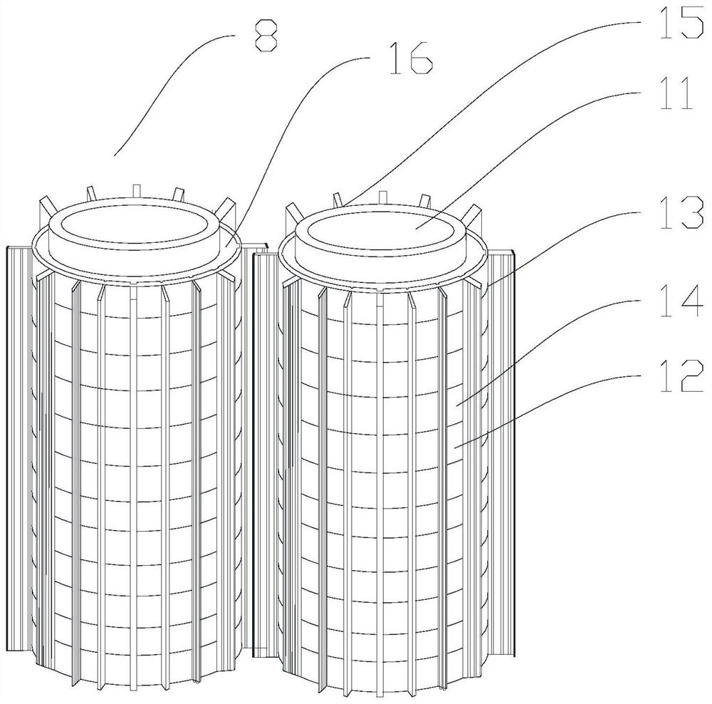 A powder recovery filter for a powder coating production line and its application method