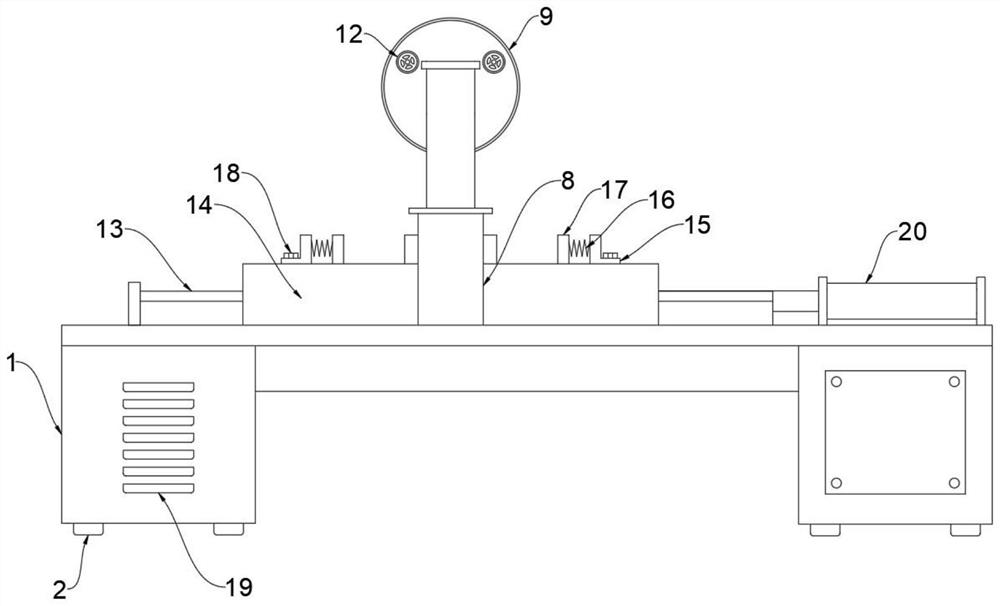 Die end face machining device and machining method thereof