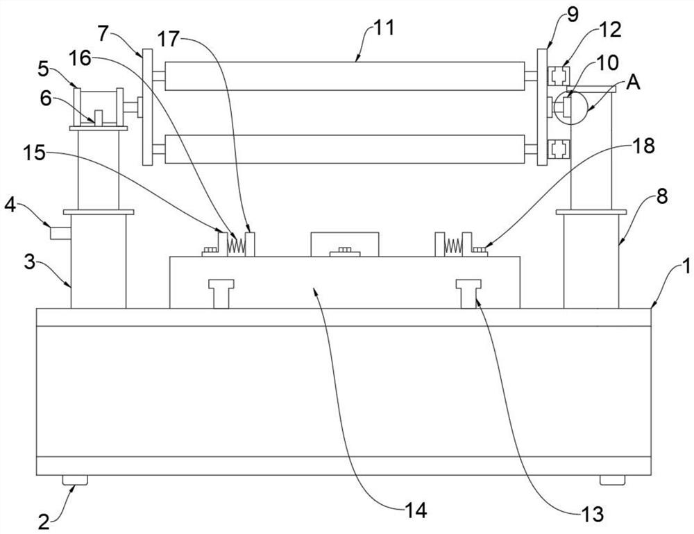 Die end face machining device and machining method thereof