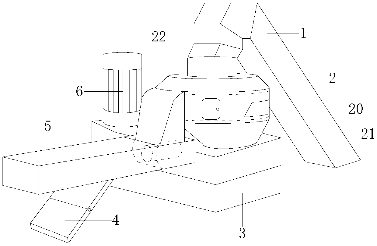 Building cement brick forming equipment based on raw material reprocessing linkage pressing