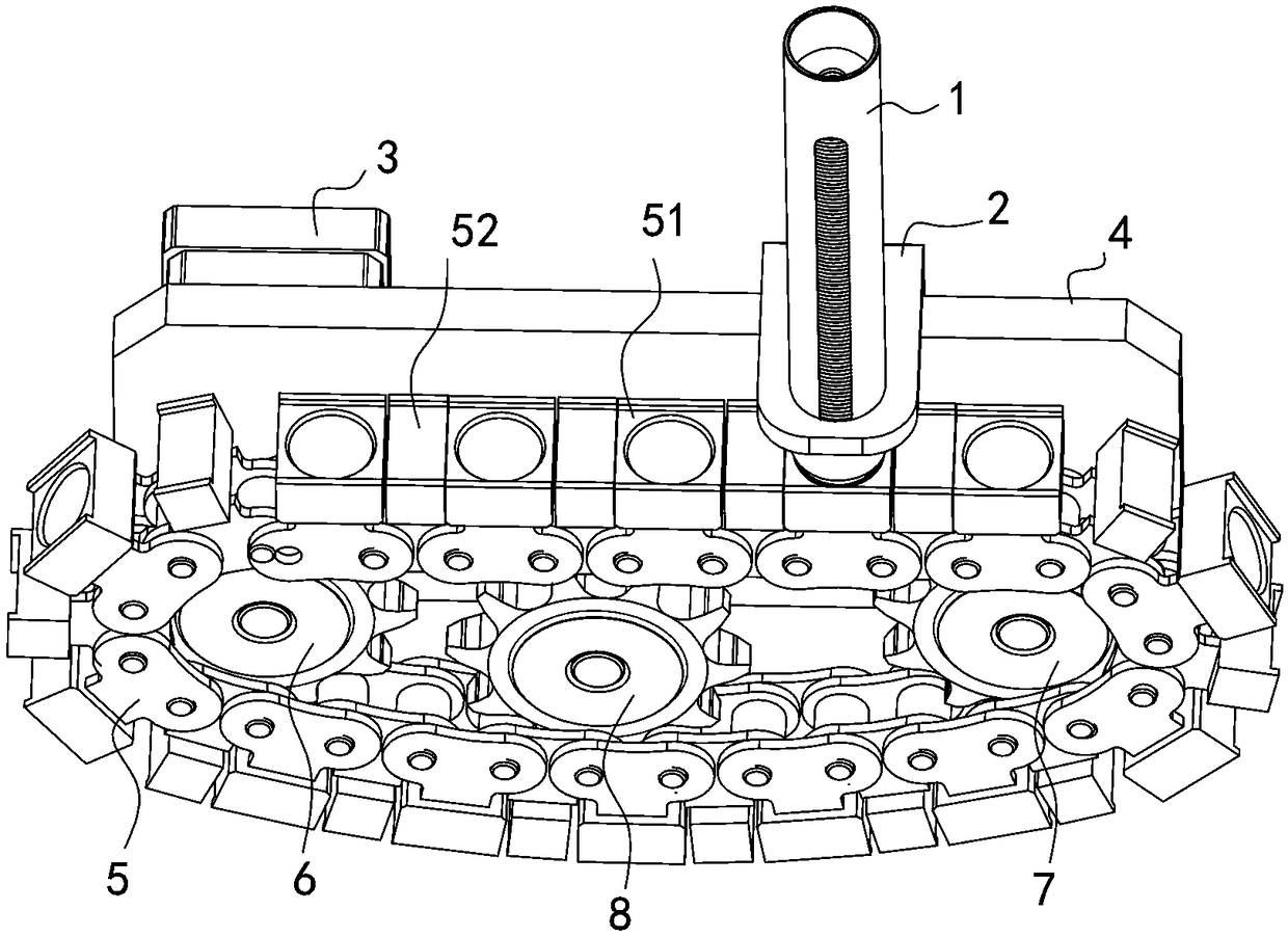 Chain-type gasket quantitative supply and assembly equipment