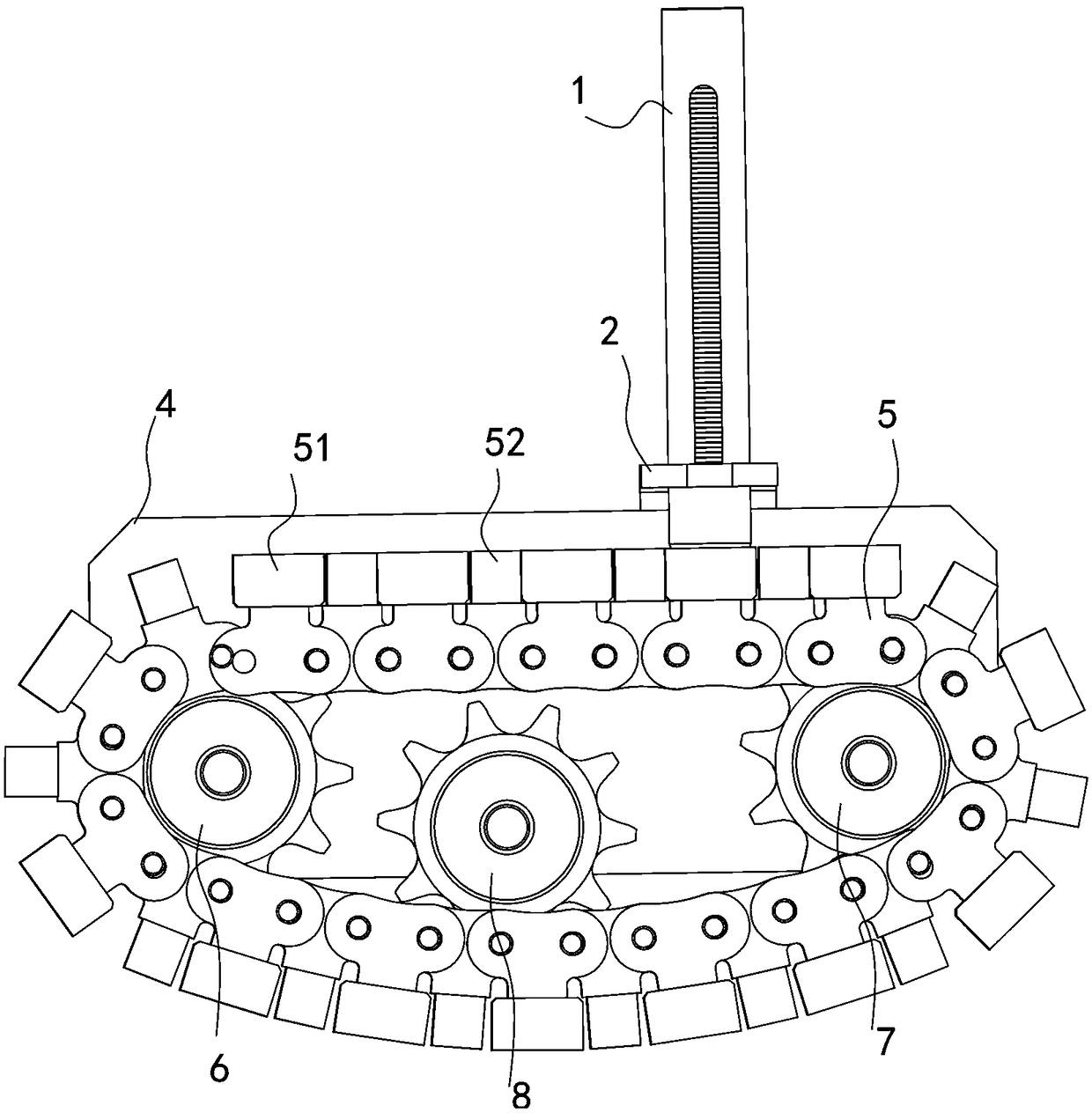 Chain-type gasket quantitative supply and assembly equipment