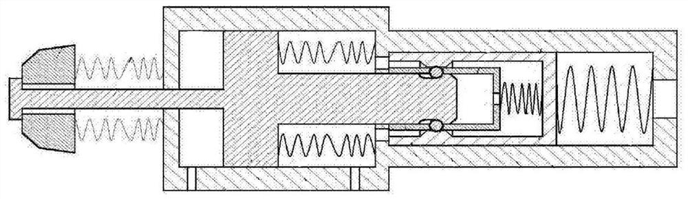 A locking mechanism for a P-speed hydraulic parking actuator of an automobile gearbox and reducer