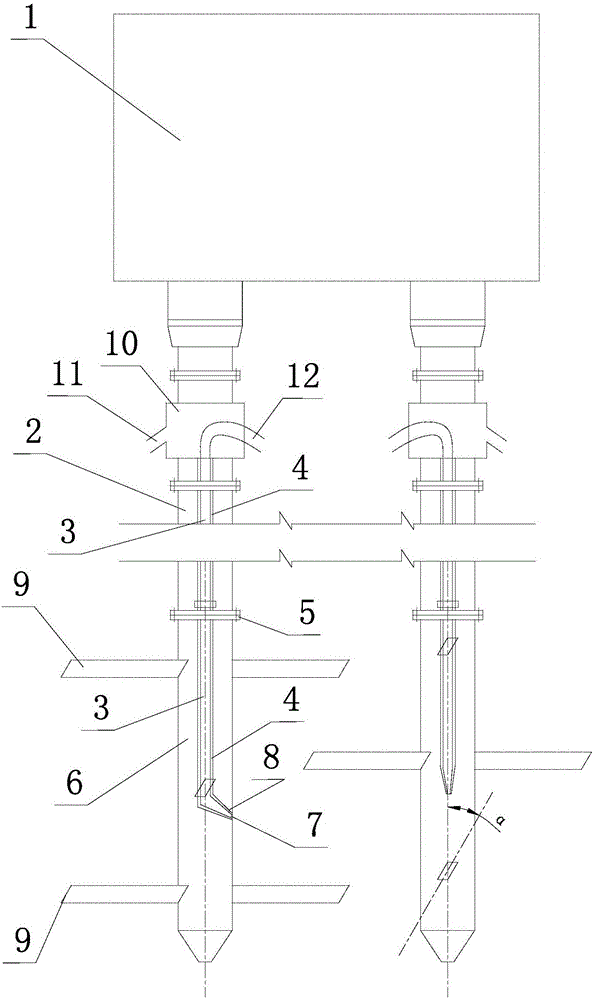 Deep mixing pile machine