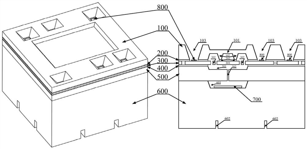 Mems resonant pressure sensor and manufacturing process based on si-si-si-glass wafer bonding technology