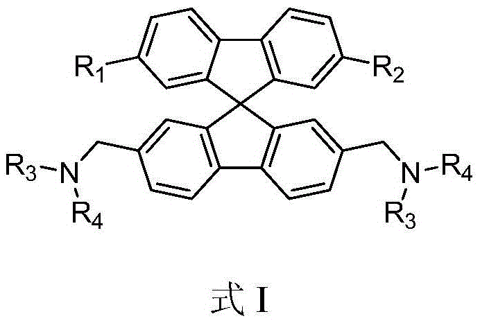 Spirofluorene benzyl fluorescent material