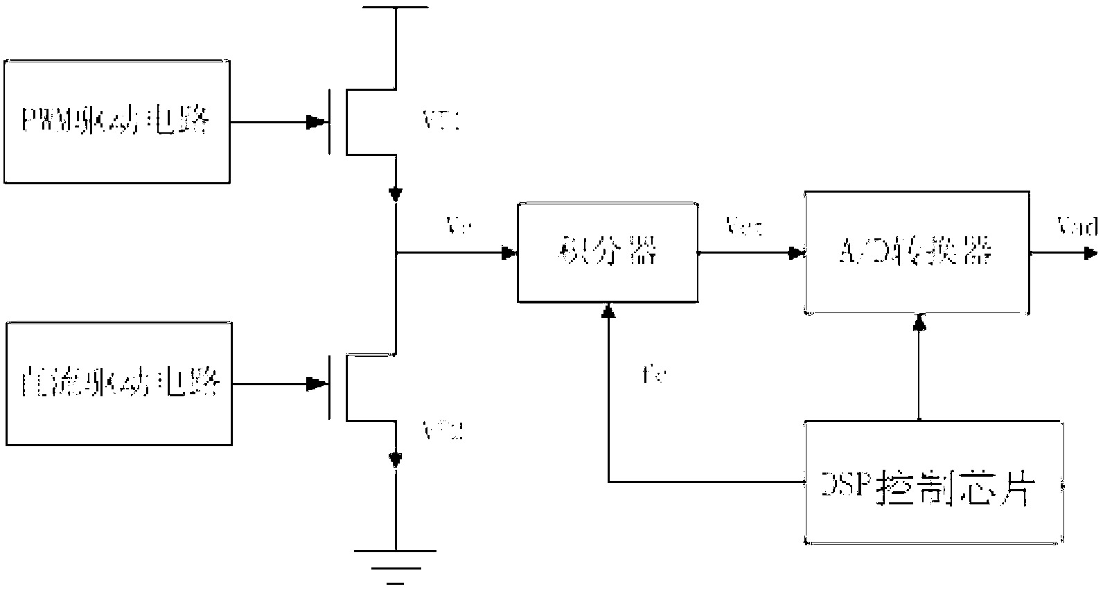 Lossless current detecting circuit based on digital correction