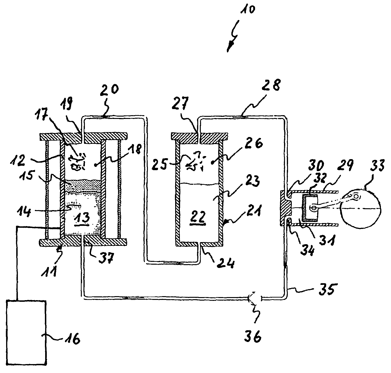 Method for production of mixed vapour