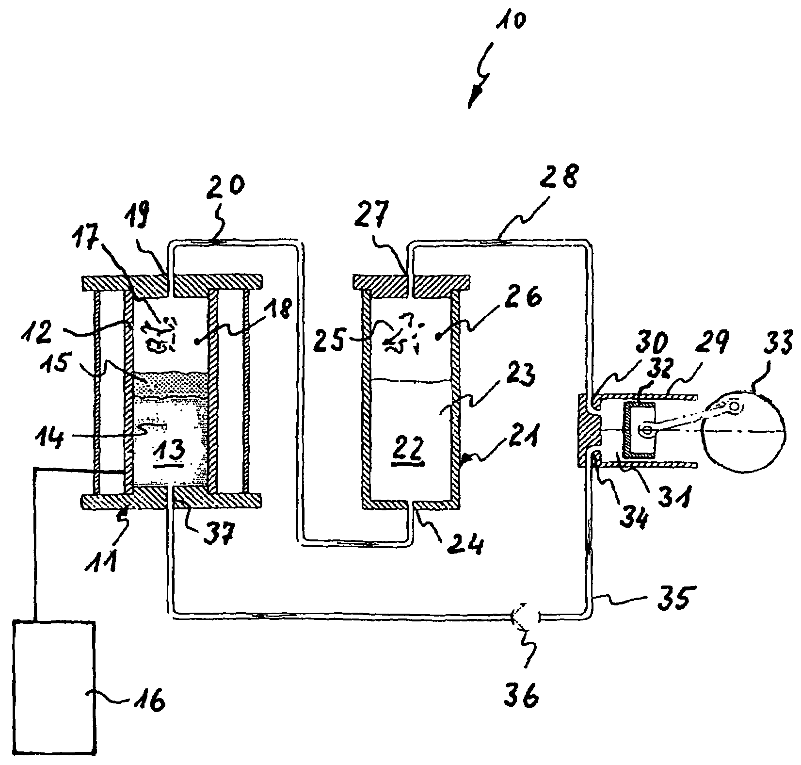 Method for production of mixed vapour