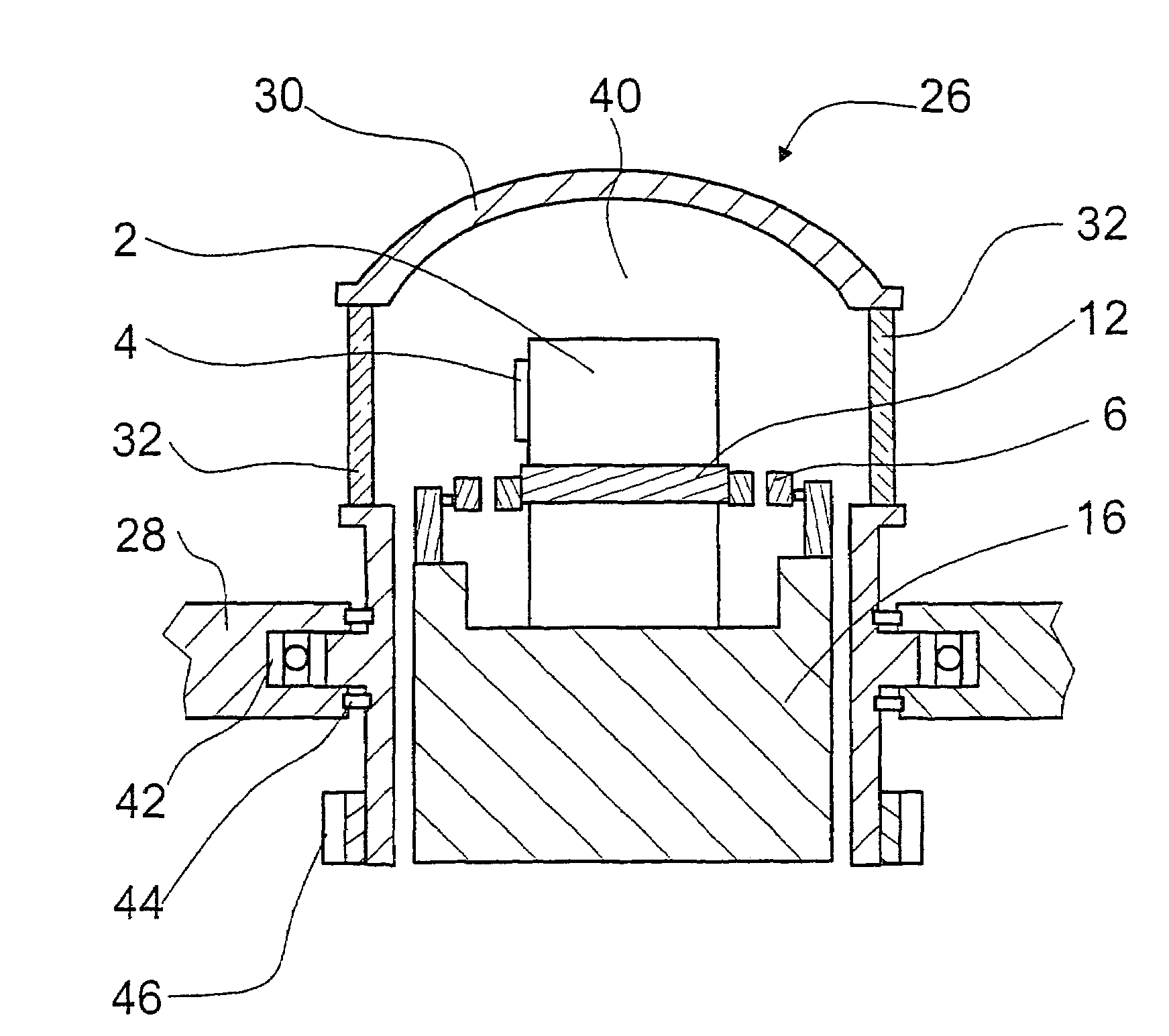 Aircraft fuselage element and method of taking a number of pictures