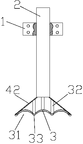 Pipe pressing device for galvanizing machine