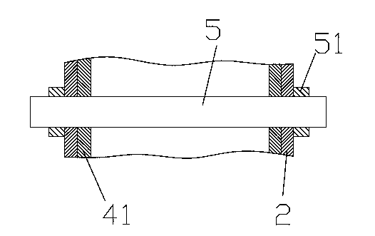 Pipe pressing device for galvanizing machine