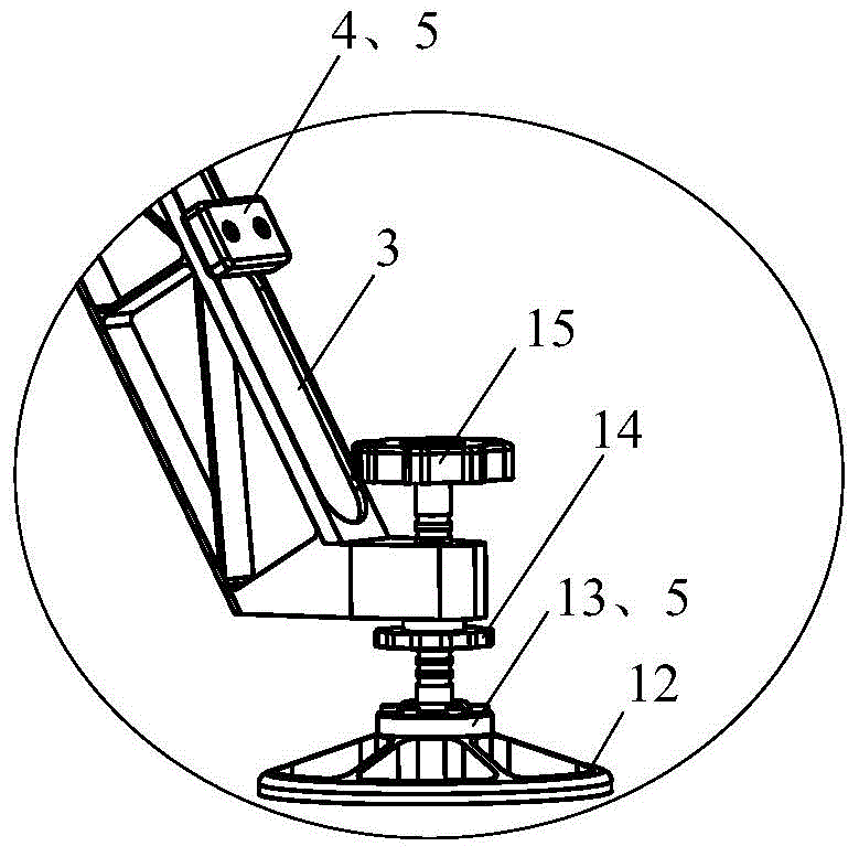 A multifunctional light portable tripod platform device