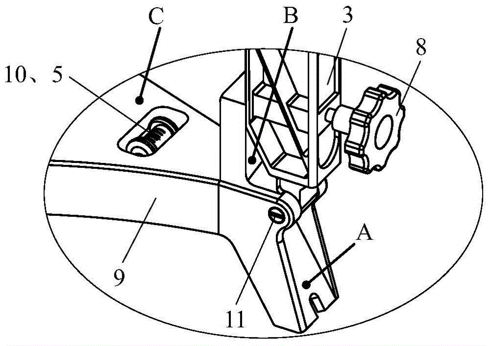 A multifunctional light portable tripod platform device