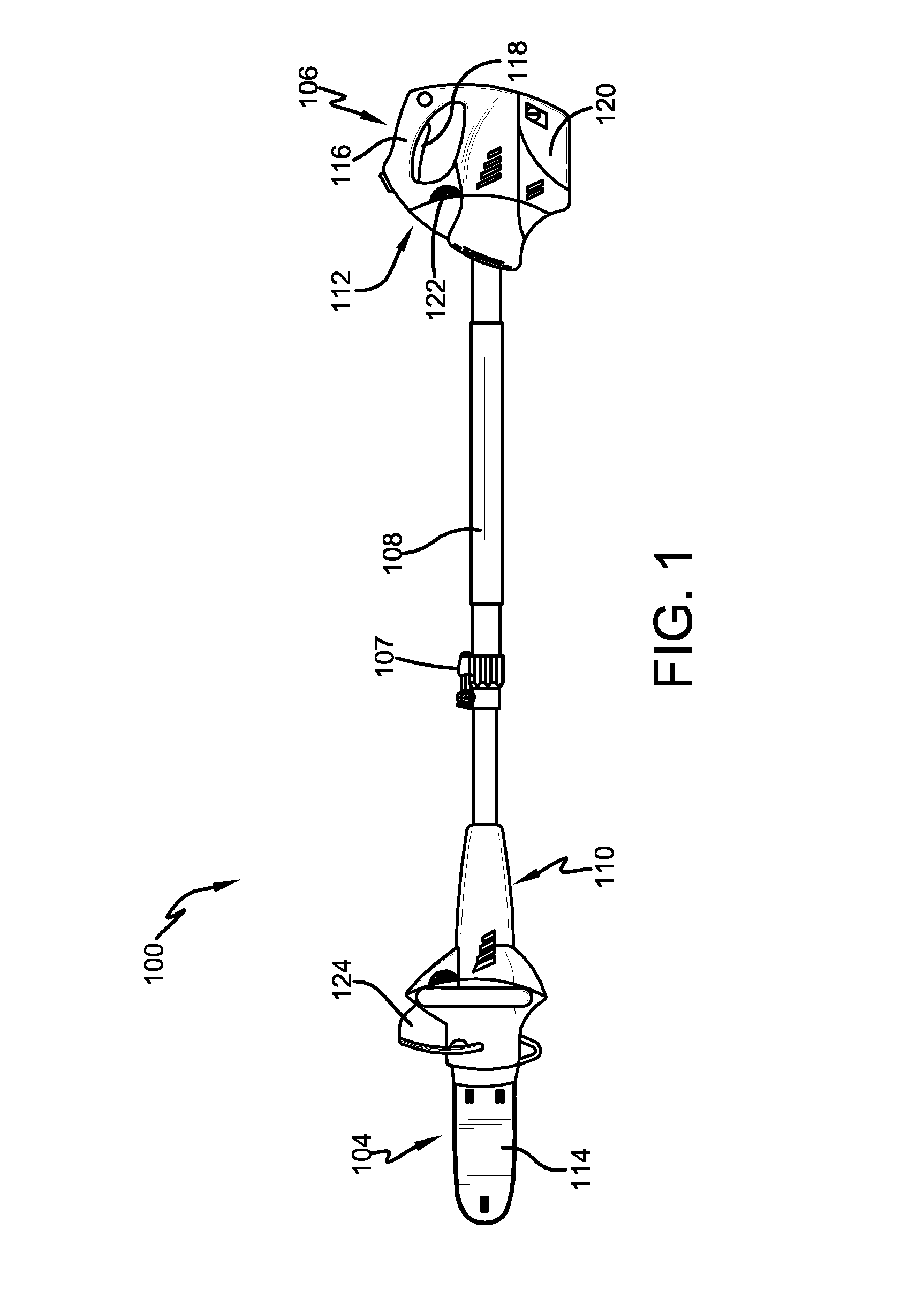 Split power tool with extension