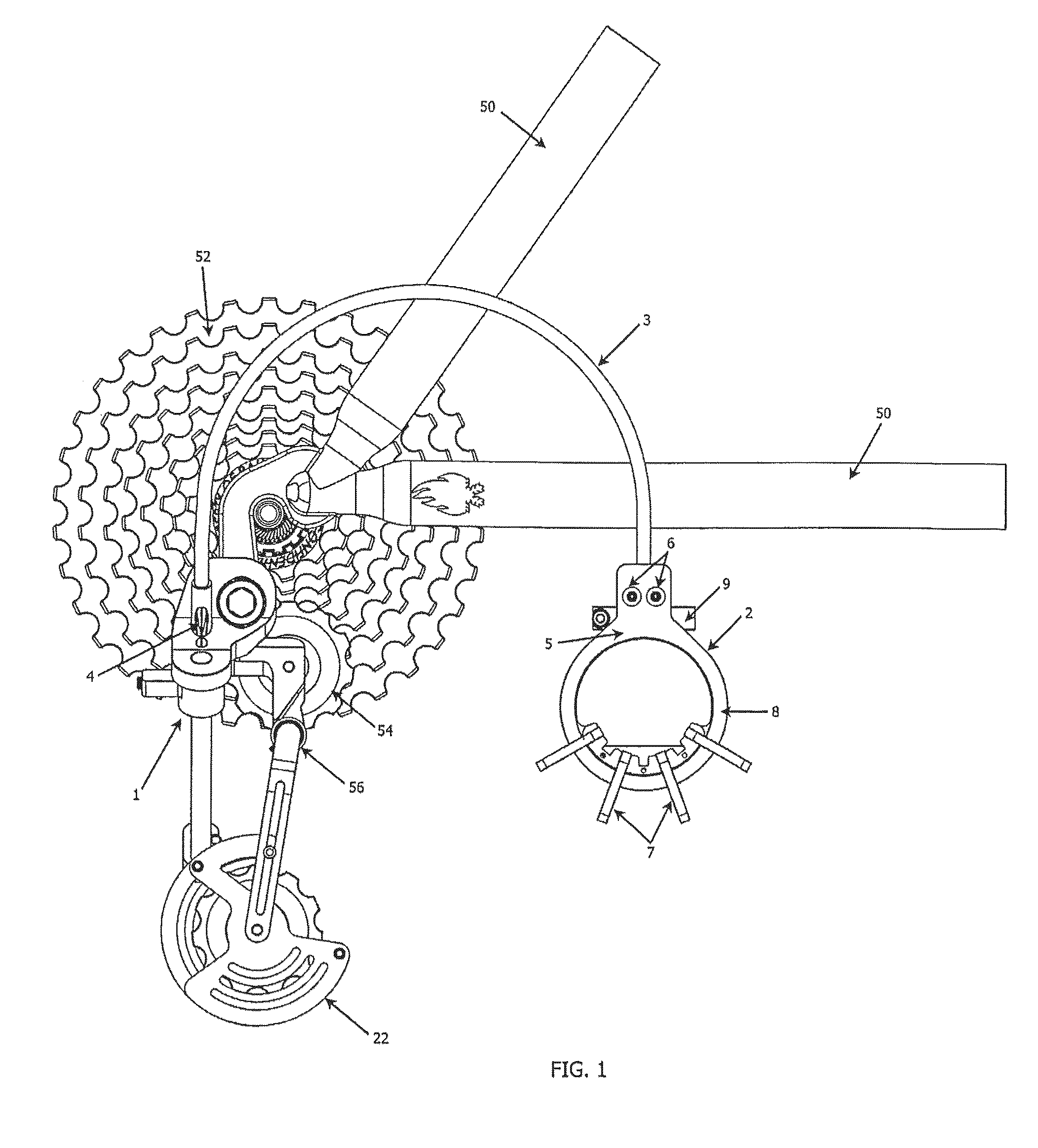 Gear transmission and derailleur system