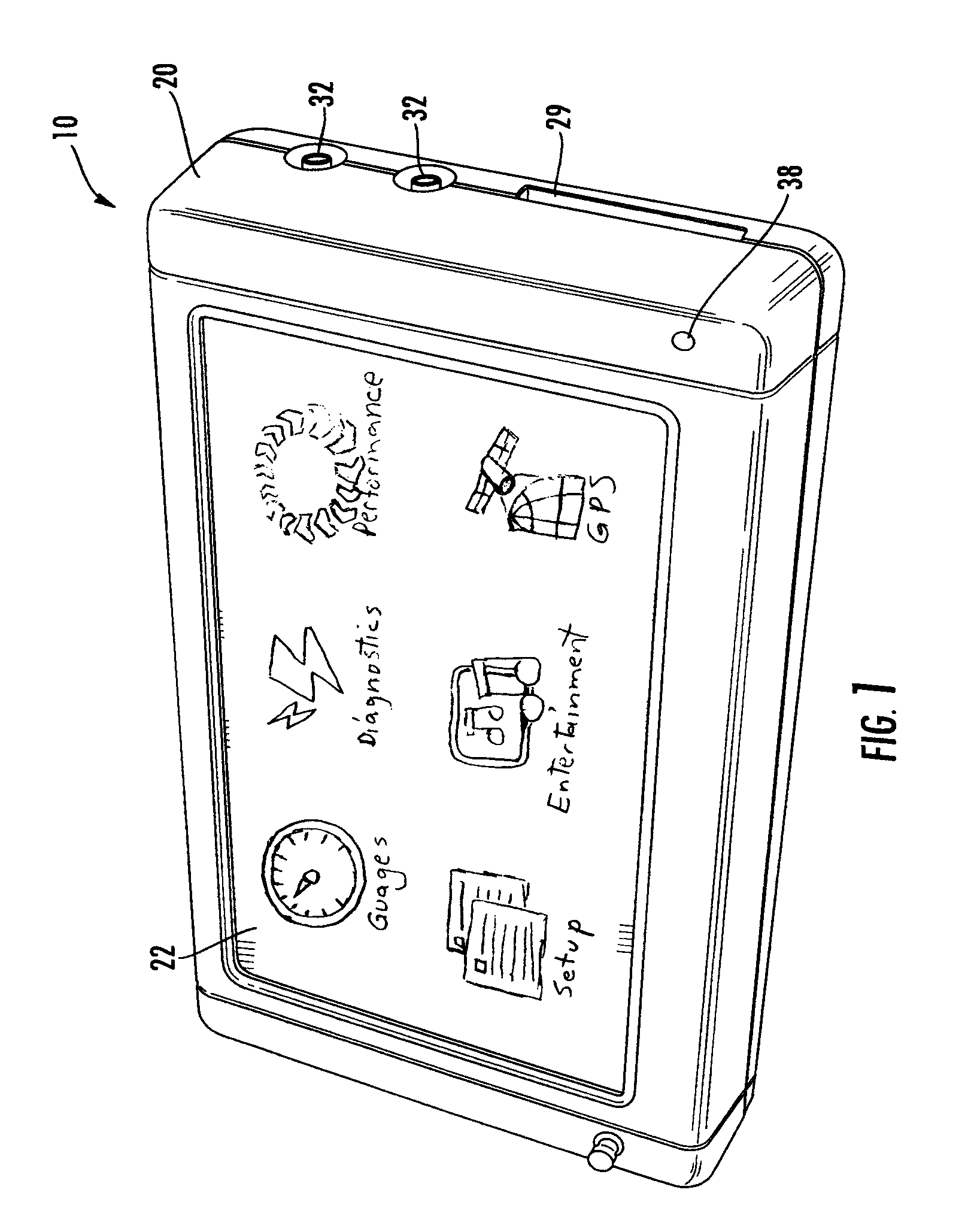 Data acquisition and display system for motor vehicles