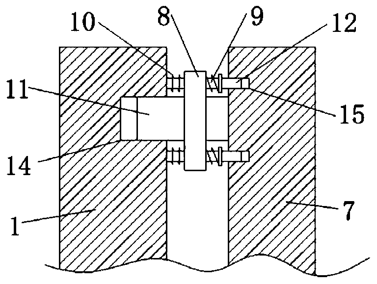Plate wall fixing device and fixing method for building