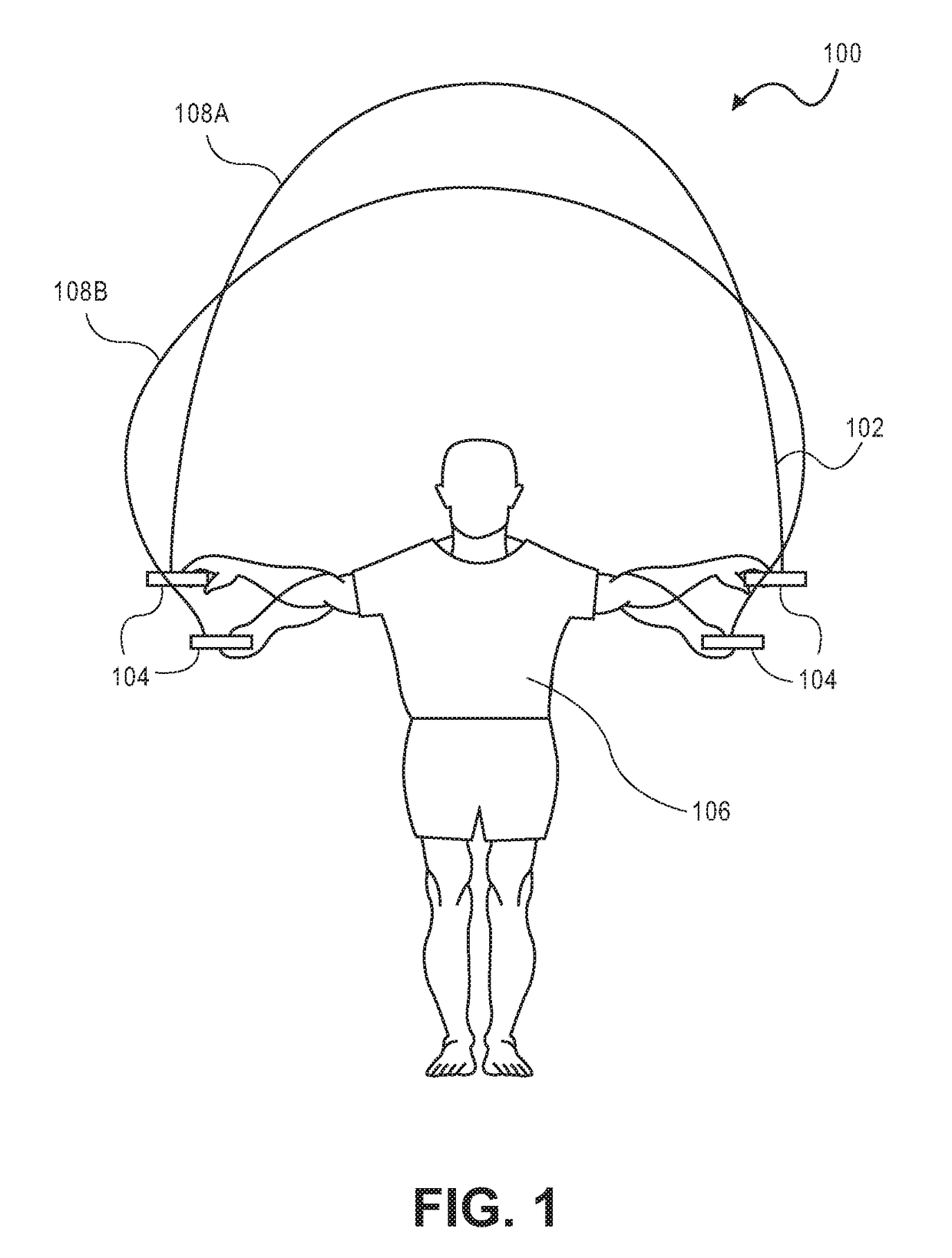 Jump rope handle having rope hinge