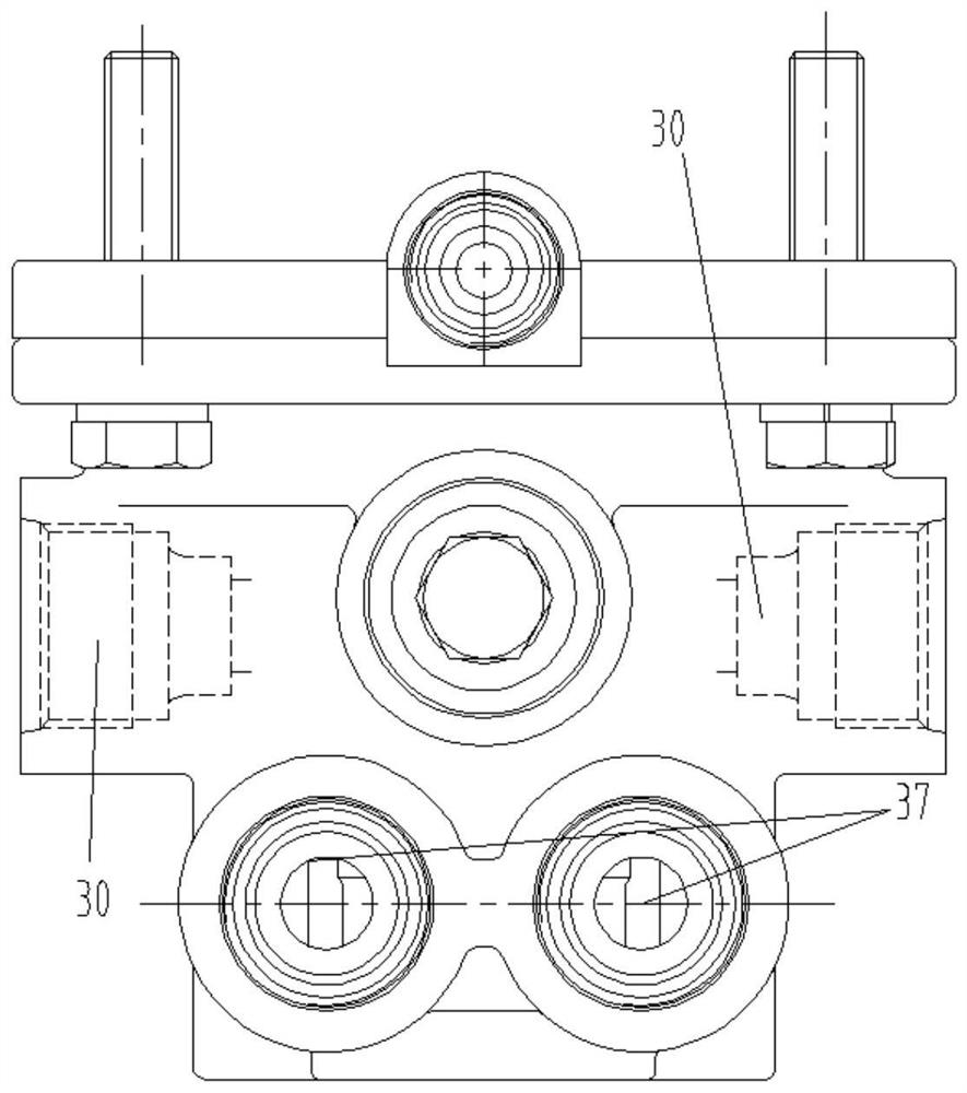 Pressure regulating type relay valve