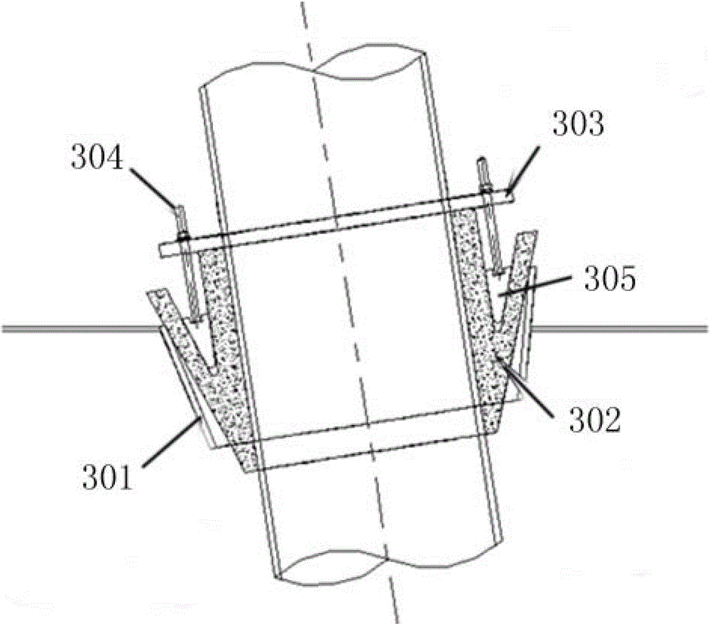 A method and device for maintaining and replacing crude oil standpipes on an offshore platform