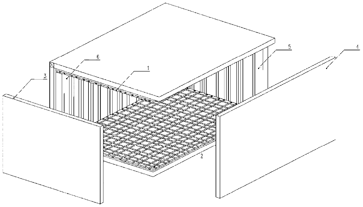 Experimental device for coordinating building spaces and sizes of built-in components