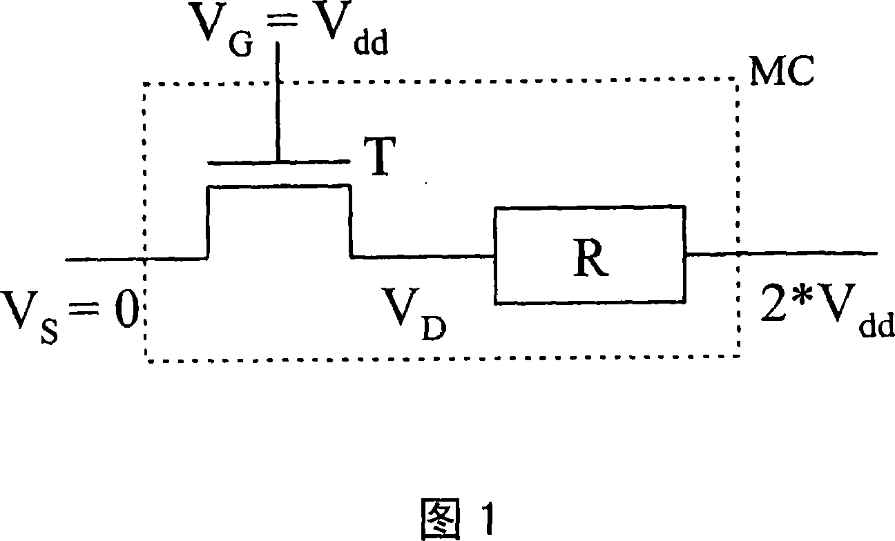 Integrated circuit with memory cells comprising a programmable resistor and method for addressing memory cells comprising a programmable resistor