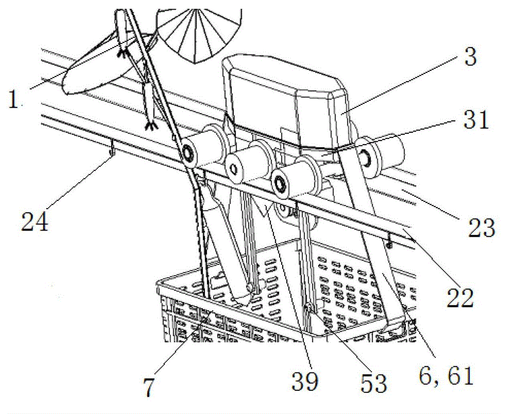 Cucumber harvesting device and using method thereof