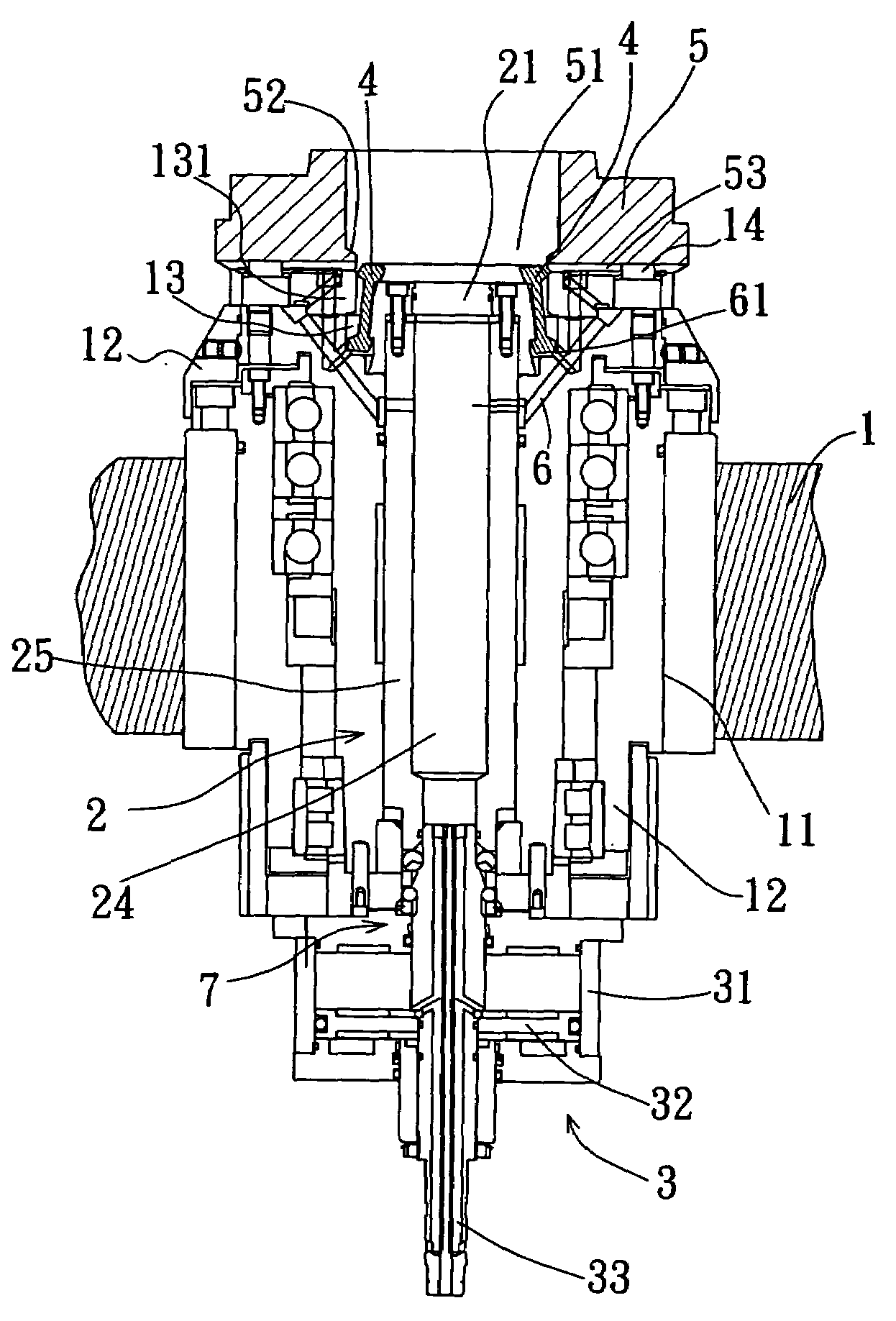 Fixing mechanism of a lathe