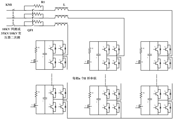 Auto disturbance rejection control technology-based direct-current busbar voltage control method of high-voltage chain-type STATCOM (Static Synchronous Compensator) power unit module