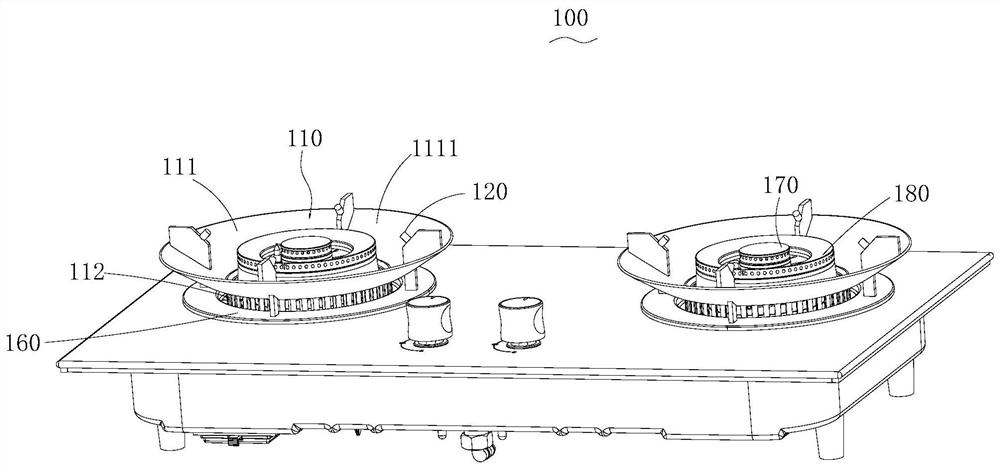 Energy gathering assembly, gas stove and control method of gas stove