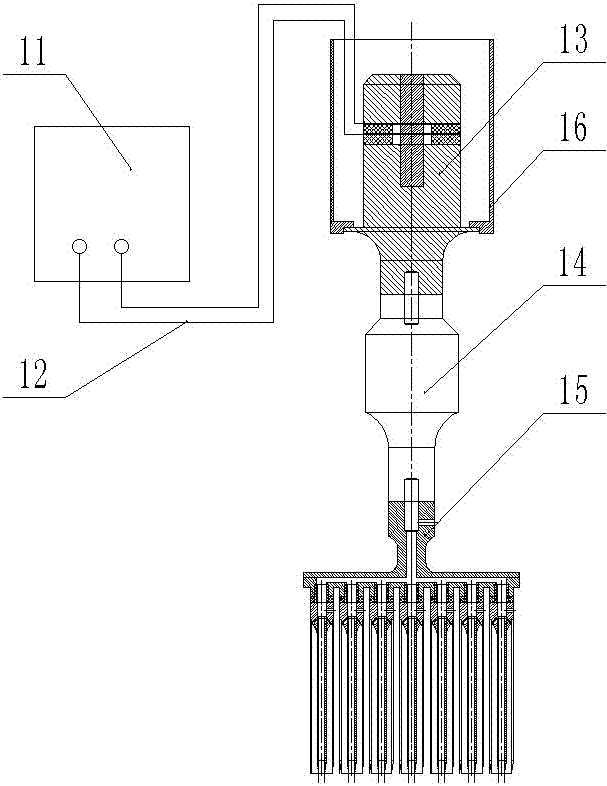 A high-frequency vibrating sponge array strip-taking device and its application