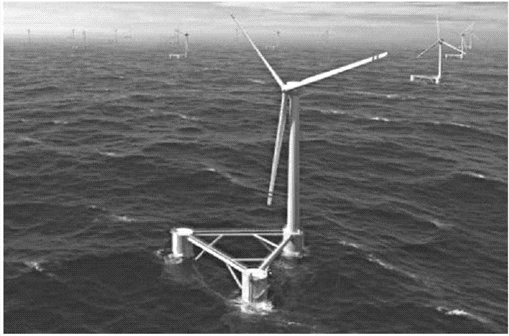 Semi-submersible type offshore floating wind turbine foundation