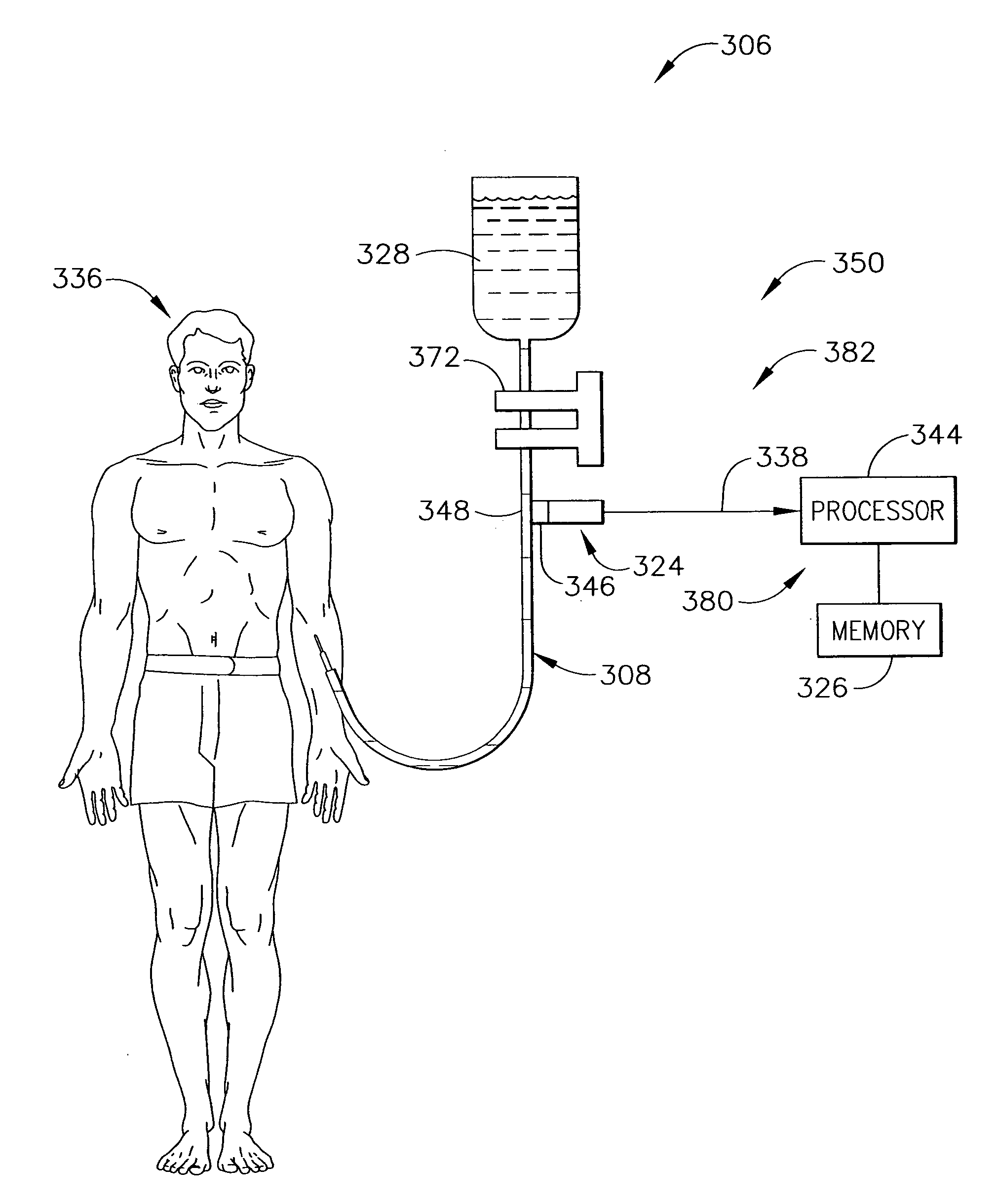 Apparatus for monitoring a patient during drug delivery