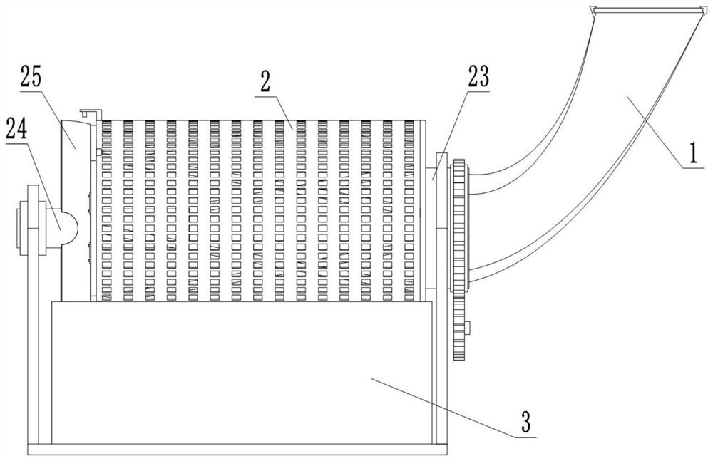 Drum-type biochemical decomposition stirrer