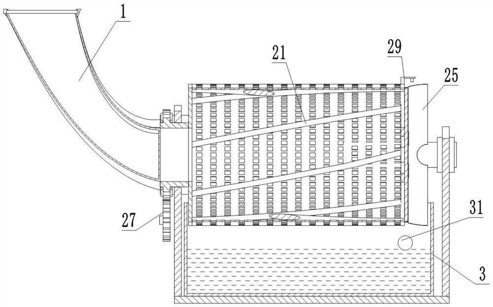 Drum-type biochemical decomposition stirrer