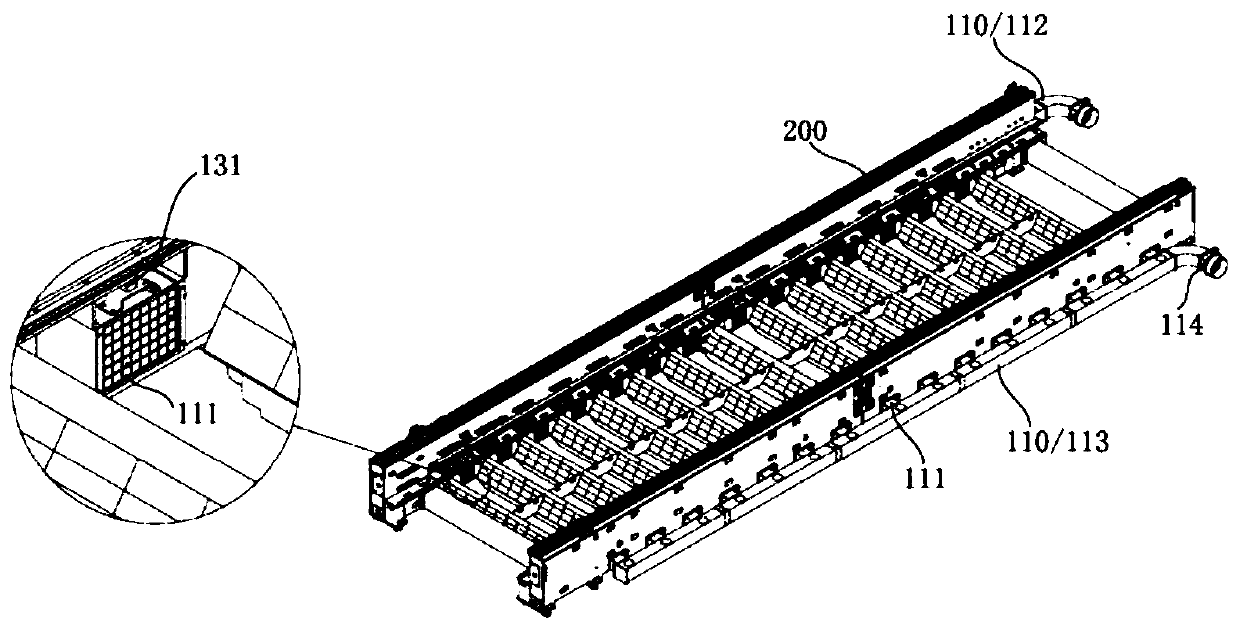 Ventilation and dust removal method and system for large-format laser cutting machine tool