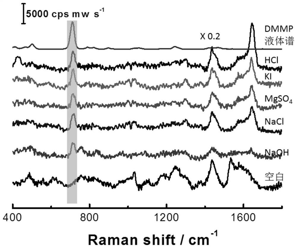 A kind of Raman detection kit and Raman detection method of organophosphorus