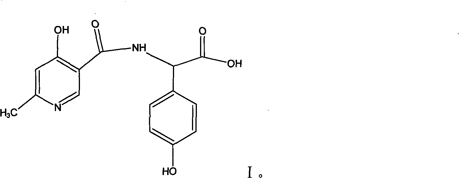 Process for synthesizing D-alpha-(6-methyl-4-hydroxyl nicotinamide base)p-hydroxyphenylacetic acid