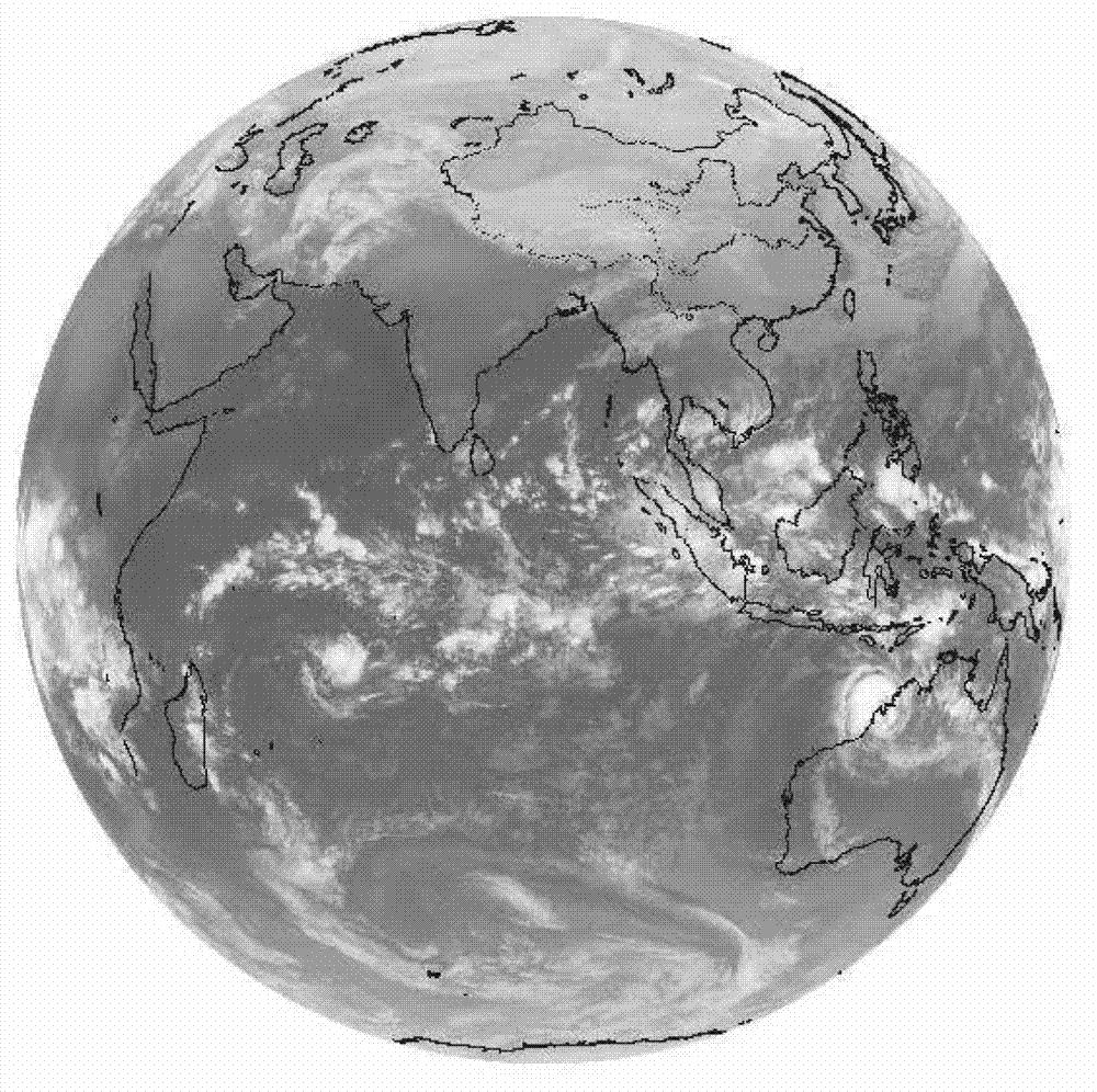 Wind arrow field real-time measuring method based on satellite cloud pictures