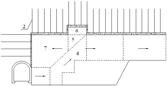 A construction structure and method for lateral expansion of a large-span cavern based on a narrow underground passage